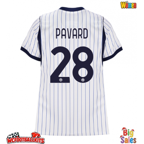 Inter Milan Benjamin Pavard #28 Replica Away Stadium Shirt for Women 2026-27 Short Sleeve